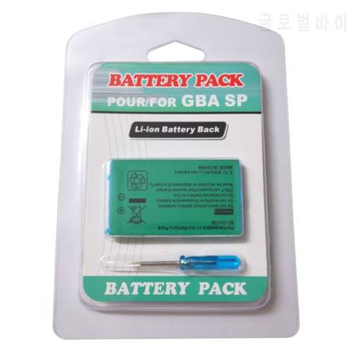 2022 New Rechargeable Lithium-ion Battery Pack with Screwdriver, 850mAh Compatible with Game Boy Advance GBA SP