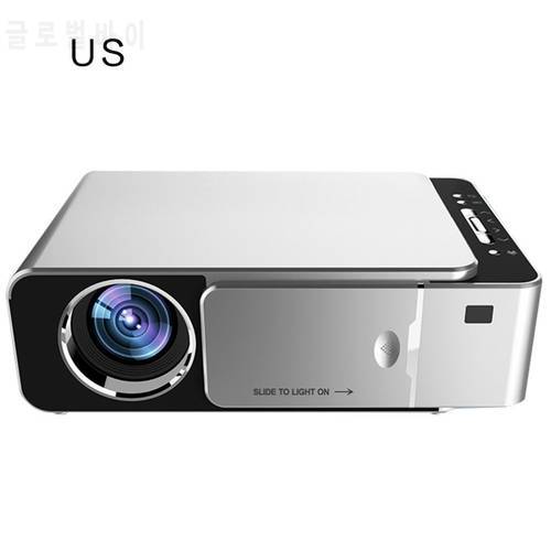 T6 Full Hd Led Projector 4K 3500 Lumens Hdmi-compatible Usb 1080P Portable Cinema Beamer Wired same screen WIFI projector