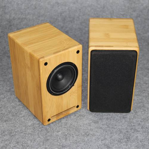 3 Inch Speaker Shell Pine Bamboo Home Audio Full Range Speaker Empty Case House Passive Solid Wood Speaker Shell Solid Wood 1pcs