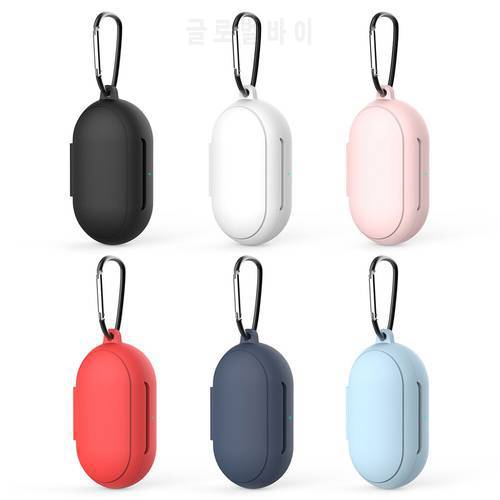 Silicone Case For Samsung Galaxy Buds Plus Shockproof Full Protective Cover With Keychain Charging Case Accessories