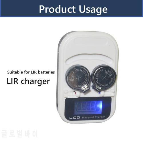 LCD Digital Intelligent Button Battery Charger for LIR2016 / LIR2025 / LIR2032 / ML2016 / ML2025 / ML2032 Coin Battery