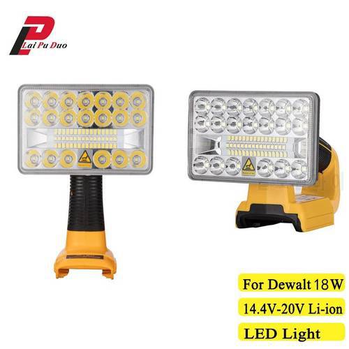 DCB182 for dewalt Lamp Work Light Flashlight Tool Light Spotlight Light For DEWALT 18W 5 inch 14.4V-20V Li-ion battery DCB200