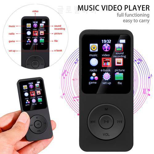 1.8&39&39 Bluetooth MP4 Player MP3 Walkman Music Player Novel Reading E-book Mp3 Video Multifunctional multi-language Player