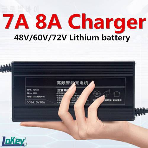 48V 60V 72V 8A carregador chargeur 58.8V 58.4V 71.4V 73V 84V 18650 lithium lifepo4 lipo battery charger 13S 14S 16S 17S 20S 24S