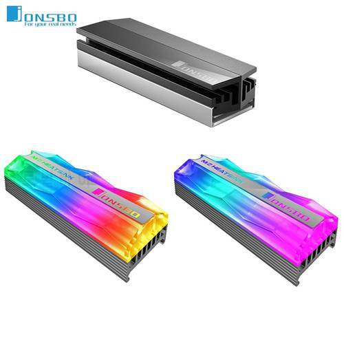 Jonsbo M.2 SSD Heatsink Aluminum Color M2 NVMe Colorful Lighting Thermal Pad NGFF 2280 Hard Disk Radiator Solid State Drive Cool