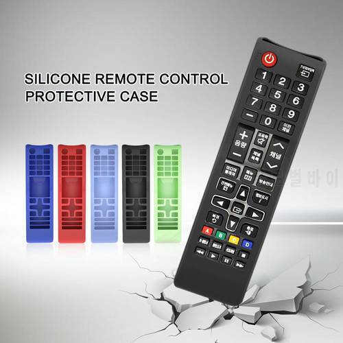 TV Remote Control Silicone Case Anti Slip Shockproof Anti-dust Silicone Protective Case Cover Storage Bag For Samsung BN59 AA59