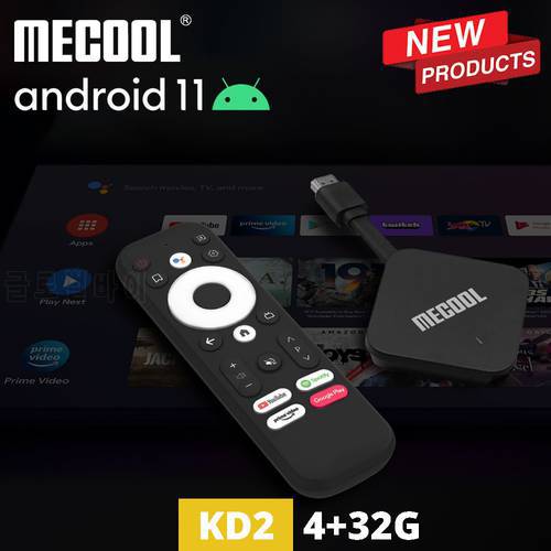 Mecool 2021 Global Version KD2 Amlogic S905Y4 TV Stick Android 11 4GB 32GB Dual WIFI Google Certified TV Box BT 5.0