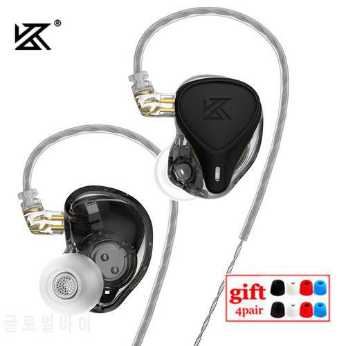 KZ ZEX Pro Electrostatic +Dynamic+Balanced In-Ear Earphone Noice Cancelling Sport Game HIFI Headset Detachable Cable EDX EDS ZSN
