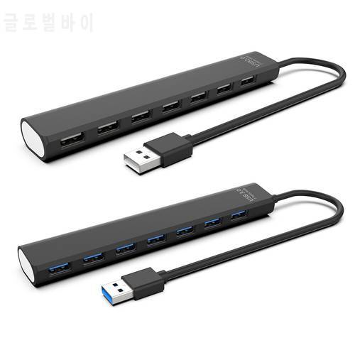 USB Hub 7 in 1 Dock Adapter USB2.0/3.0 5Gbps/480Mbps/12Mbps High Speed HUB Adapter 7 Port for Laptop Notebook PC Accessories