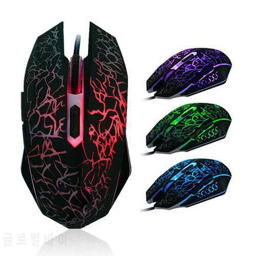 Mouse Professional Colorful Backlight 4000DPI Optical Wired Gaming Mouse Rechargeable Mice Gamer LED computer mouse for Laptop