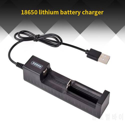 Universal 18650 Battery Charger Smart USB Charging 1 Slot 18650 16340 Li-ion Rechargeable Battery Charger Intelligent IC Control