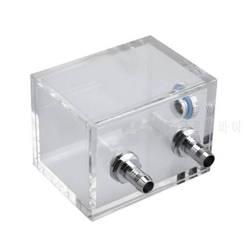 200ml G1/4 Thread Port Acrylic PC Water Cooling Tank For Computer PC Water Cooling System With Tube Connector Water Block