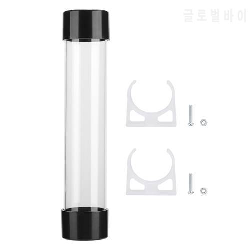 240mm/150mm/100mm Transparent Cylindrical Water Cooling Tank Reservoir G1/4 Thread for PC Computer Liquid Cooling System