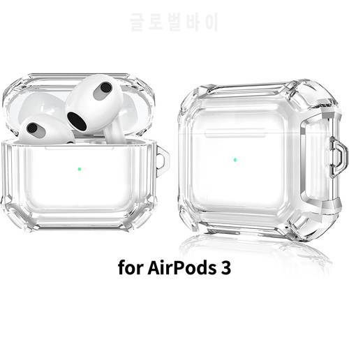 New Transparent Case for 2021 AirPods 3 Clear Anti-Fall Protective Ultra Slim Shockproof Skin Cover for AirPods 3 Charging Box