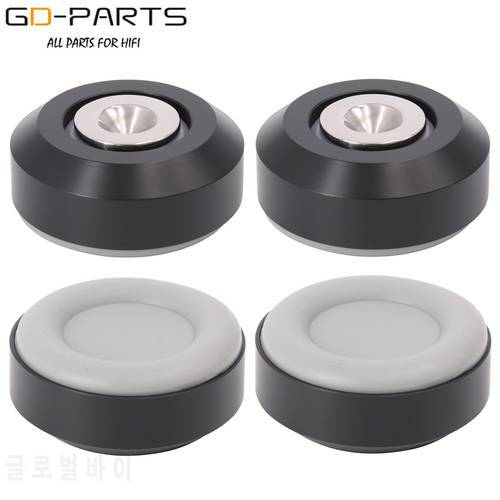 46*20mm Hifi Audio Speaker AMP Turntable CD Isolation Stand Feet Spike Cone Pad Mat Damper Shock Absorber Base Stainless Steel