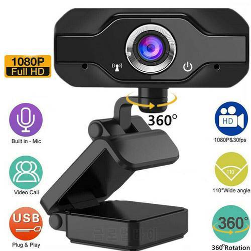 Webcam Web Camera With Microphone PC Camera 1080p HD 4K Cam Web USB For Computer Full 60fps For PC Web Webcam Camera