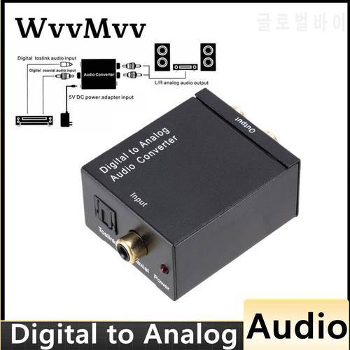 Digital to Analog Audio Converter Digital Optical CoaxCoaxialToslink to Analog RCA L/R Audio Converter Adapter Amplifier