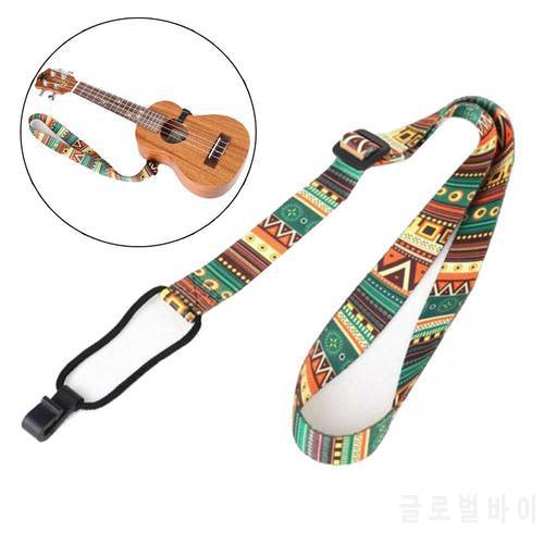 Guitar Ukulele Strap Hawaiian-Style Adjustable Ukulele Strap Sling & Hook Fits All Ukuleles Ukulele Guitar Accessories