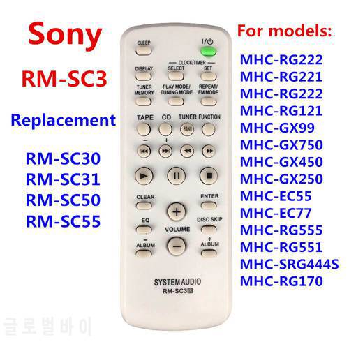 RM-SC3 NEW remote for RM-SC30 RM-SC31RM-SC50 RM-SC55 For SONY CD HIFI System Audio MHC-RG222 MHC-RG221 MHC-RG222 MHC-RG121