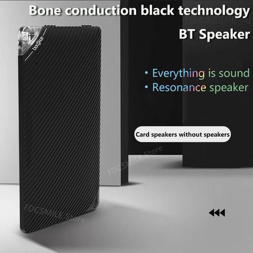 Bocoice Bone Conduction BT Wireless Speaker Mini Portable Loudspeaker Stereo Built-in Mic Sound Box FM caixa de som BASS Column