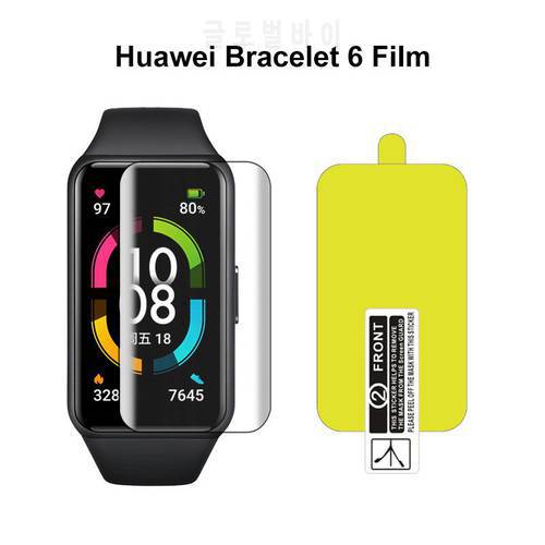 TPU Soft Hydrogel Protective Film For Honor Band 6 Screen Protector For Huawei Honor Bracelet Band 6 Strap Not Tempered Glass