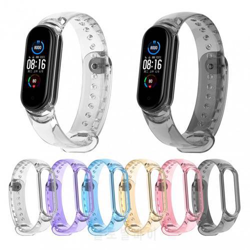 Color changing bracelet For Mi Band 3 4 Correa Mi Band 3 Mi Band 4 Replacement Silicone Smart Watchband Bracelet For Xiaomi
