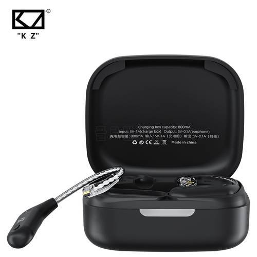 KZ AZ09 Bluetooth 5.2 Wireless Upgrade Cable HIFI Wireless Ear Hook With Charging Case For KZ CCA Earphones Headset