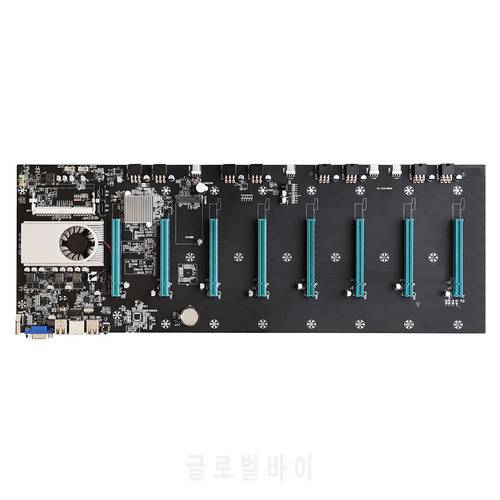 BTC-S37 Pro Mining Motherboard 8 PCIE 16X Graph Card SODIMM DDR3 SATA3.0 Support VGA and HDMI-Compatible for BTC Miner Machine