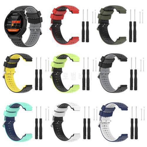 New Silicone Wristband Bracelet Strap For Garmin Forerunner 235 620 630 735 Sport smart watch Universal Replacement Watchband