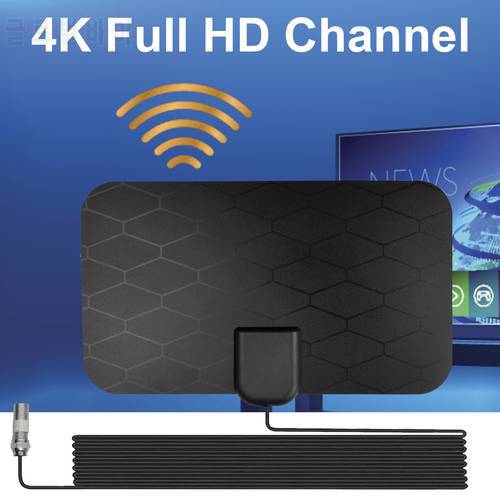 Indoor 1500 Miles Digital Antena TV Aerial Amplified HDTV Antenna 4K DVB-T2 Freeview Isdb-tb Local Channel Broadcast