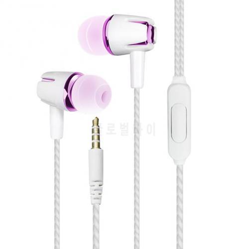 Universal 3.5mm In-line Mobile Phone Earphones Portable Low Noise Reduction Headset With Microphone For Samsung Huawei Xiaomi