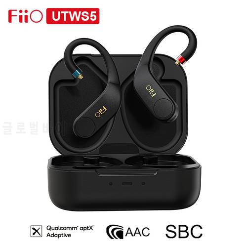 FiiO UTWS5 TWS True Wireless Bluetooth Earphone Adapter Amplifier AMP DAC AK4332 0.78mm/MMCX Low Noise Aptx Adaptive