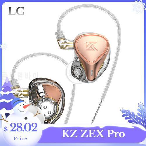 KZ ZEX Pro (KZ x Crinacle CRN) In-Ear Earphones Electrostatic Hybrid HIFI Headphonse Noice Cancelling Headset Sport IEM Earbuds