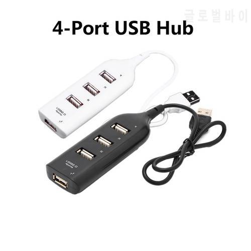 Mini USB Hub 2.0 Multi-USB High Speed Hub Splitter 4-Port USB Hub Adapter for PC Notebook Laptop Receiver Computer Accessories