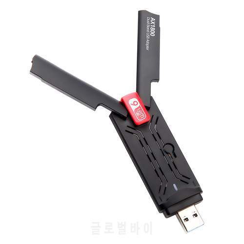 WiFi 6 USB Adapter AX1800 Dual Band 1800Mbps 2.4G/5GHz USB 3.0 Wireless Wi-Fi Dongle Network Card For Windows 7/10/11