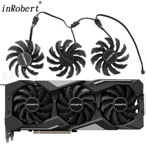 New 78MM PLD08010S12HH Cooler Fan Replacement For Gigabyte Radeon RX 5500 5600 5700 XT Graphics Video Card Cooling T128010SU