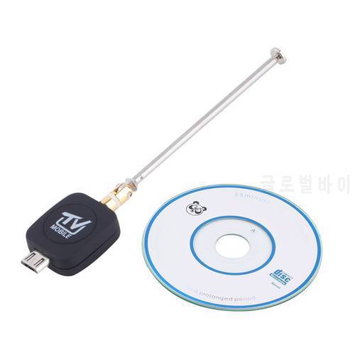 High Quality DVB-T Micro USB Tuner Mobile TV Receiver Stick For Android Tablet Pad Phone Digital Satellite Dongle Black