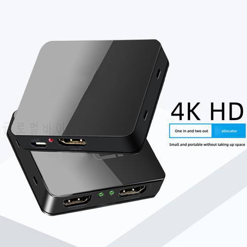 4k Splitter HD 1080p video HDMI Compatible Switch Switcher 1x2 Split 1to 2 Off dual Display Amplifier For Hdtv DVD for PS3 Xbox