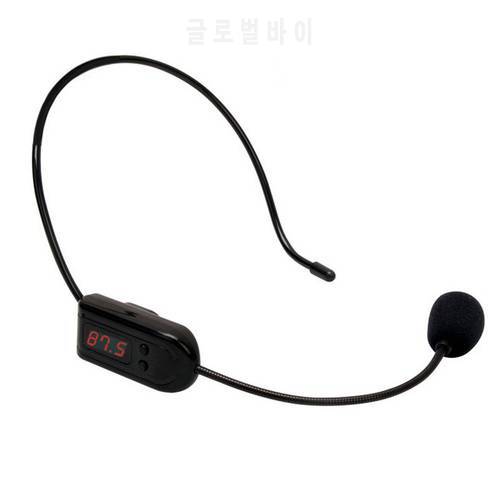 FM Wireless Microphone Headset Megaphone Radio Mic for Loudspeaker teaching/sales promotion/meetings/tour guide L3EF Megaphone