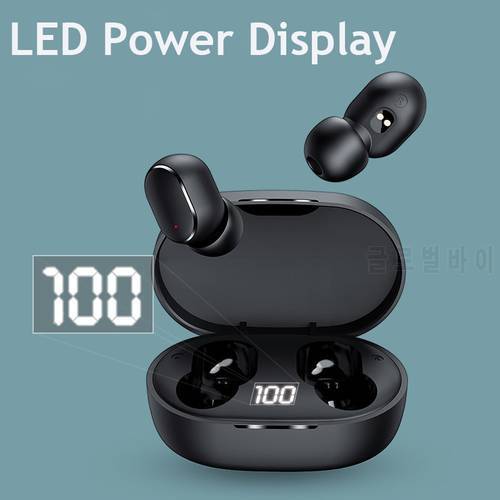 Mini E6S A6S Bluetooth Earphones Stereo TWS Wireless Earbuds With Mic Sports Headsets Wireless Headphones 350mAh Charging Case