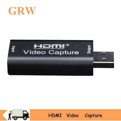 USB Video Capture Card HDMI Grabber Record Box for PS4 Game DVD Camcorder HD Camera Recording Live Streaming Video Audio Capture