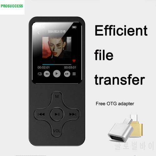 MP3 MP4 Player With Bluetooth Speaker Touch Key Built-in 16/32GB HiFi Mini Portable Walkman with Radio FM Recording E-book