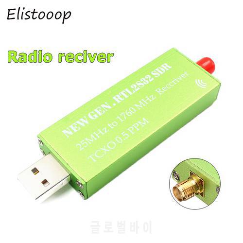 Radio SDR TV Receiver Stick USB 2.0 RTL SDR 0.5 PPM TCXO RTL2832U R820T2 25MHZ To 1760MHZ TV Tuner Receiver for AM FM NFM DSB