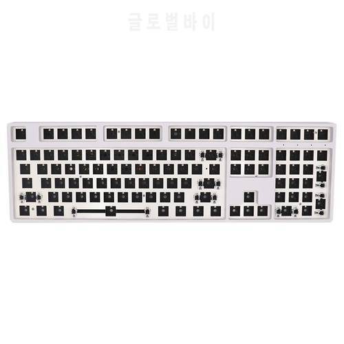 Keypro GK108S Mechanical Keyboard kit 100% Hot swappable switch lighting effects RGB switch led Type C Fully Programmable