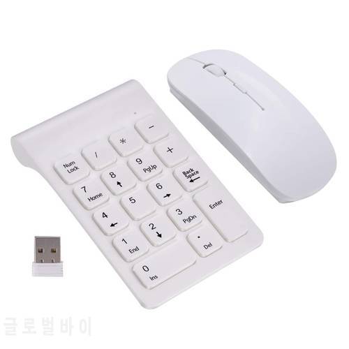 2.4G Numeric Keyboard USB Wireless Number Pad with Mouse for Laptop Desktop