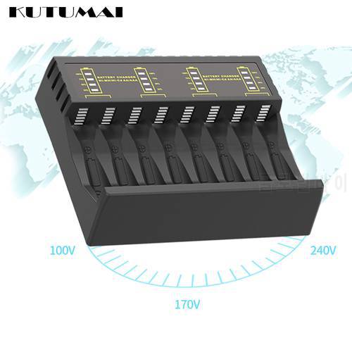 4 8-Slots Electric 1.2V Battery Charger Intelligent Fast LED Indicator USB Charger For AA/AAA Ni-MH/Ni-Cd Rechargeable Battery