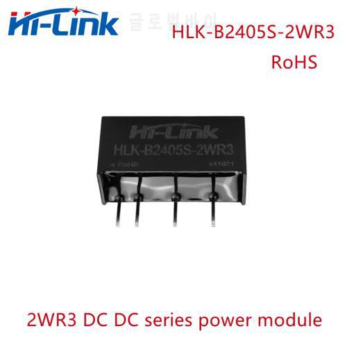 Free ship 10pcs/lot HLK-B2405S-2WR3 5V 2W DC DC isolated switching step down power supply module high efficiency small volume