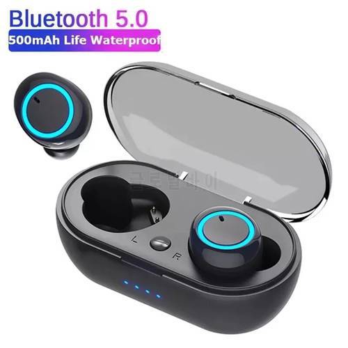 TWS Wireless Headphones Stereo Sports Headphones Wireless Headphones Head-mounted Gaming Headsets with Mobile Phone Charging
