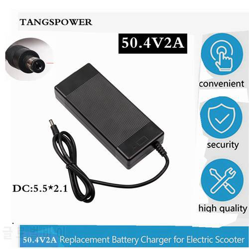 50.4V 2A Lithium Battery E-bike Charger For 12Series 44.4V Li-ion Battery Electric Bicycle Charger High Quality
