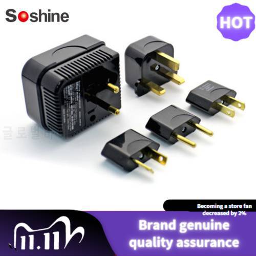 Soshine Practical 4 in 1 US / UK / EU / AU Universal 220/240V to 110/120V Converter and Plug Set Adapter Travel High Quality